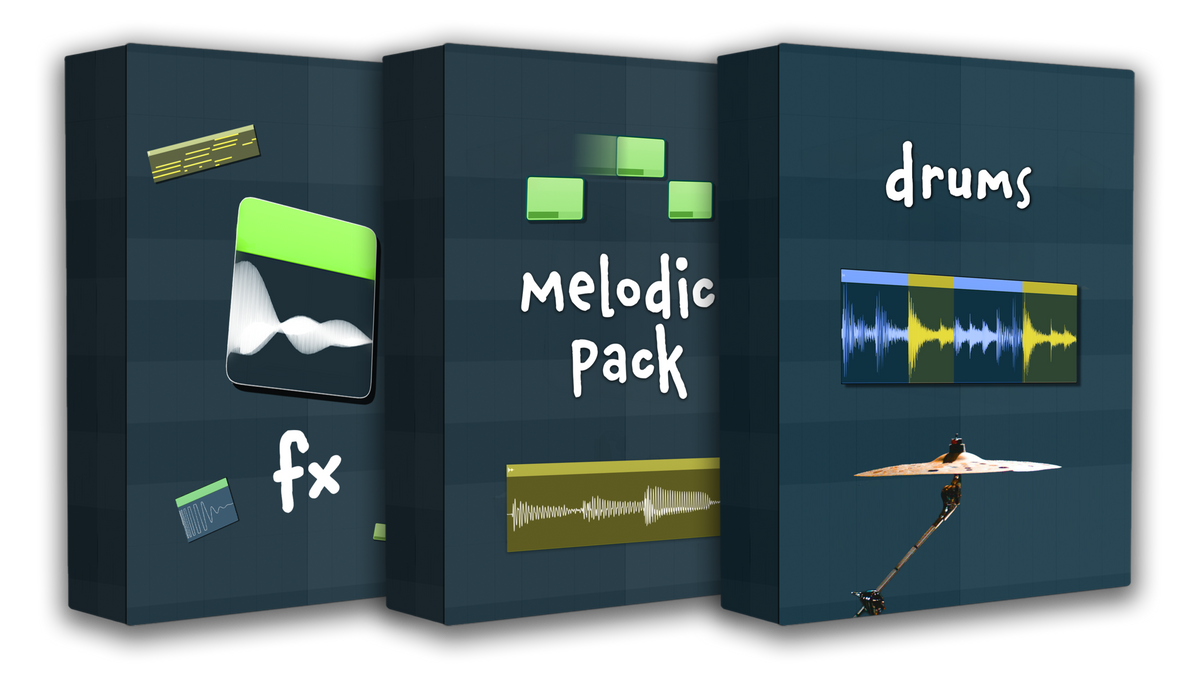Synthet Sample Packs - FX, Melodic Pack and Drums